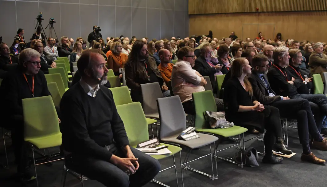 Svarte Natta blir avholdt i Tromsø. i vår. Her er Trond Giske avbildet da han deltok på konferansen i 2019. Svarte Natta blir avholdt i Tromsø. i vår. Her er Trond Giske avbildet da han deltok på konferansen i 2019.