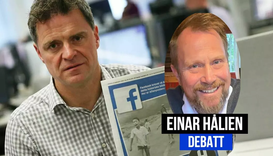 Espen Egil Hansne viet i 2016 forsiden på Aftenposten til et brev til Facebook-grunnlegger Mark Zuckerberg.