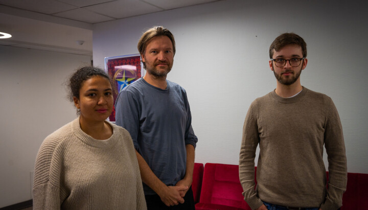 Aina Ebube Helgheim , Knut Gjerseth Olsen og Håvard Yttredal, gravegruppa til Klassekampen