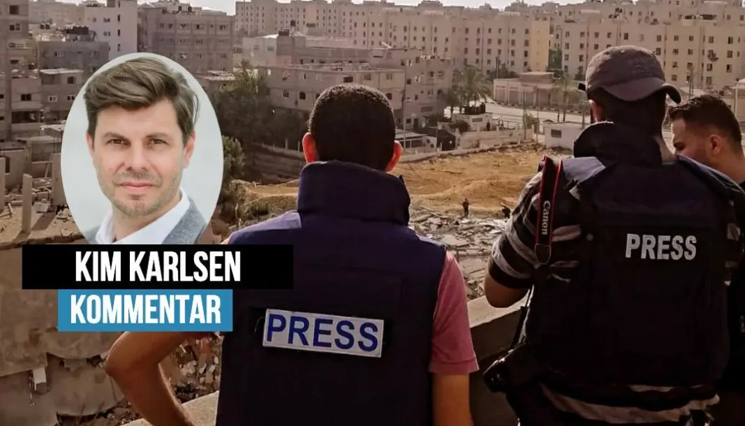 Palestinske journalister filmer etter et bombeangrep i mai i år. Men også norske journalister på desk kan bli preget av å dekke både små og store hendelser, skriver Kim Karlsen. Palestinske journalister filmer etter et bombeangrep i mai i år. Men også norske journalister på desk kan bli preget av å dekke både små og store hendelser, skriver Kim Karlsen.