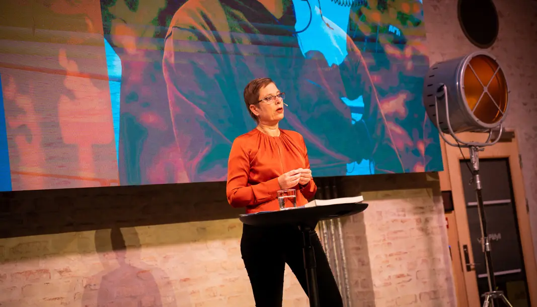 Administrerende direktør i Medietilsynet, Mari Velsand. Administrerende direktør i Medietilsynet, Mari Velsand.