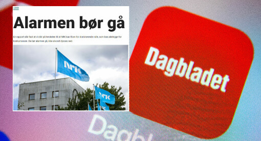 Dagbladet går i strupen på NRK og Medietilsynet på lederplass
