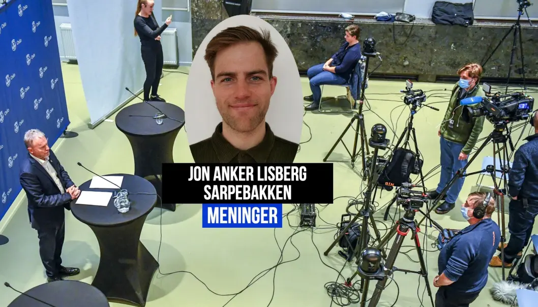 Byrådsleder Raymond Johansen under en pressekonferanse i Oslo Rådhus om håndteringen av koronasituasjonen i Oslo. Byrådsleder Raymond Johansen under en pressekonferanse i Oslo Rådhus om håndteringen av koronasituasjonen i Oslo.
