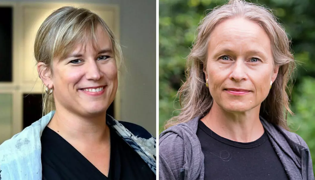 Redaktør i Nationen, Irene Halvorsen, og konstituert ansvarlig redaktør i Budstikka, Karianne Steinsland.