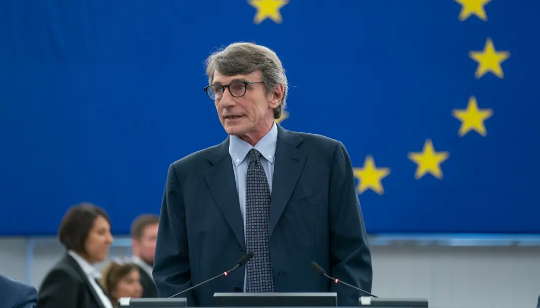 EU-parlamentets president David Sassoli EU-parlamentets president David Sassoli