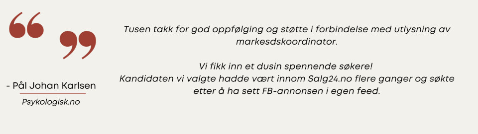 3 grunner til at du bør lyse ut ledige jobber i SALG24s stillingsportal