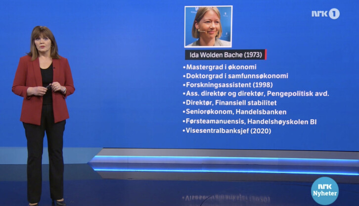 Ingvild Bryn gikk gjennom Ida Wolden Baches CV på direkten torsdag, etter at flere reagerte på en sammenligning mello Wolden Baches CV og Jens Stoltenbergs CV, tirsdag.