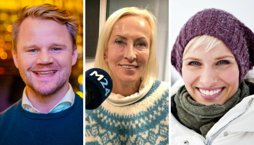 Discovery-kommentatorer under OL: Jonas Bergh-Johnsen, Karen-Marie Ellefsen og Anne Rimmen.