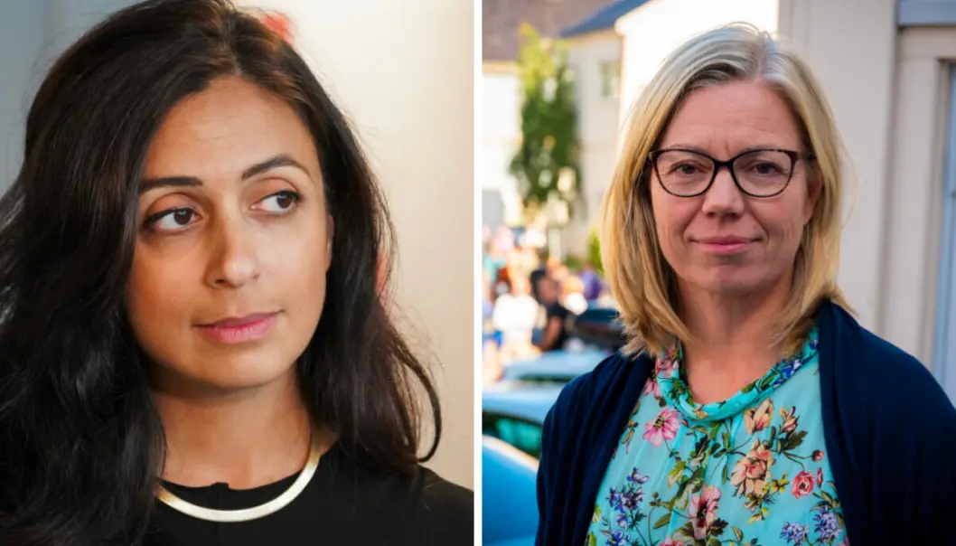 Arbeids- og inkluderingsminister Hadia Tajik og sjefredaktør Trine Eilertsen Arbeids- og inkluderingsminister Hadia Tajik og sjefredaktør Trine Eilertsen