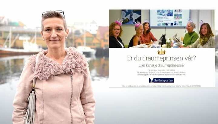 Suldalsposten og Esther Moe gikk nye veier i letingen etter en ny journalist.
