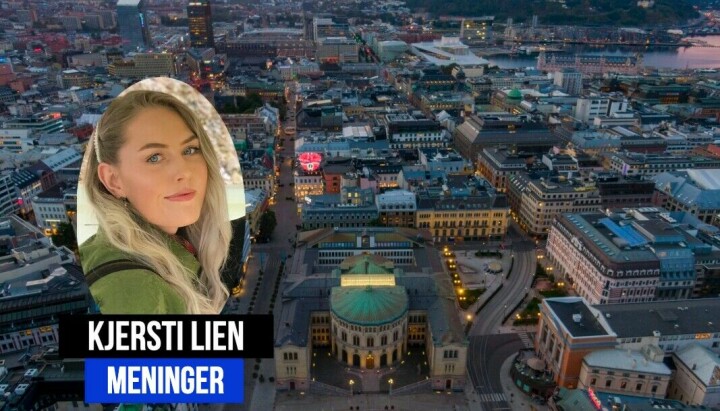 Selv om Kjersti Lien er fra Notodden, vil hun helst bo i Oslo og jobbe i en stor redaksjon. Her med soloppgang over Oslo.