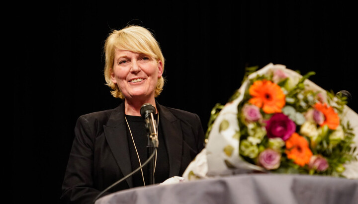Oslo 20220317. Vibeke Furst Haugen presenteres som ny kringkastingssjef av NRKs styreleder Birger Magnus. Presentasjonen finner sted på en pressekonferanse hos NRK på Marienlyst i Oslo torsdag ettermiddag.Foto: Håkon Mosvold Larsen / NTB Oslo 20220317. Vibeke Furst Haugen presenteres som ny kringkastingssjef av NRKs styreleder Birger Magnus. Presentasjonen finner sted på en pressekonferanse hos NRK på Marienlyst i Oslo torsdag ettermiddag.Foto: Håkon Mosvold Larsen / NTB
