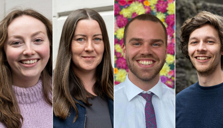 Fra venstre: Magnhild Mostad, Katrine Gundersen, Aksel Halmøy og Anders Kjølen.