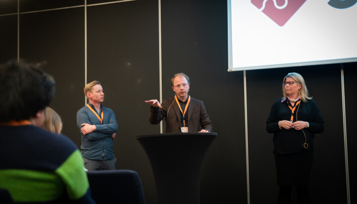 Bård Lahn, Bjørn Samset og Kikki Flesche Kleiven under SKUP 2022.