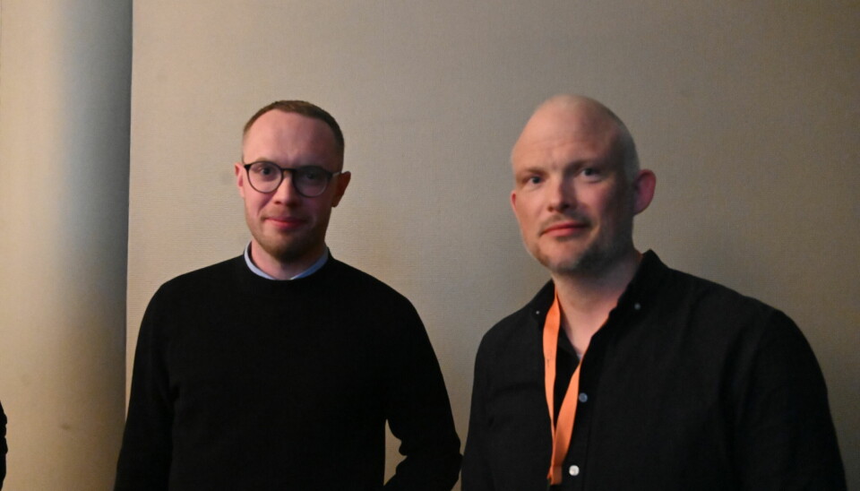 Bergens Tidende-journalistene Mads Bøyum og Øystein Vik.