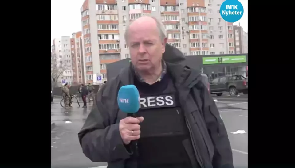 NRKs utenriksreporter Morten Jentoft i Butsja.