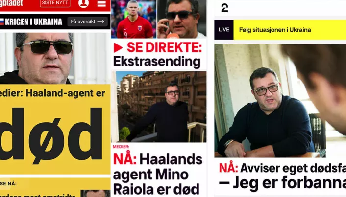Norske medier meldte feilaktig om stjerne-agents dødsfall: – Presse­skandale