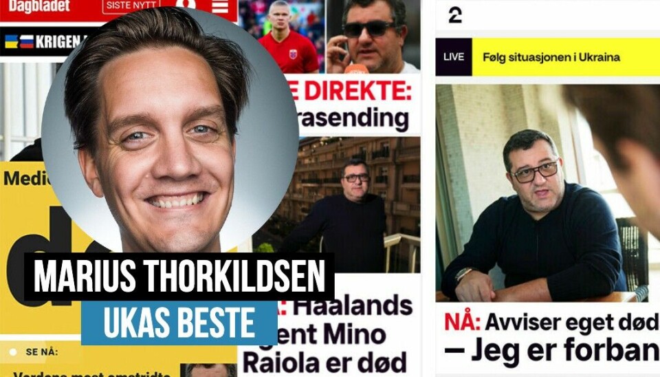 Marius Thorkildsen har rangert de beste unnskyldningene etter feilmeldingene om Mino Raiolas død. Marius Thorkildsen har rangert de beste unnskyldningene etter feilmeldingene om Mino Raiolas død.