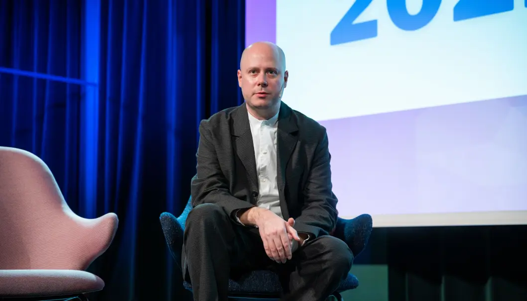 Sjefredaktør i Meduza, Ivan Kolpakov, under Medieleder 2022. Sjefredaktør i Meduza, Ivan Kolpakov, under Medieleder 2022.