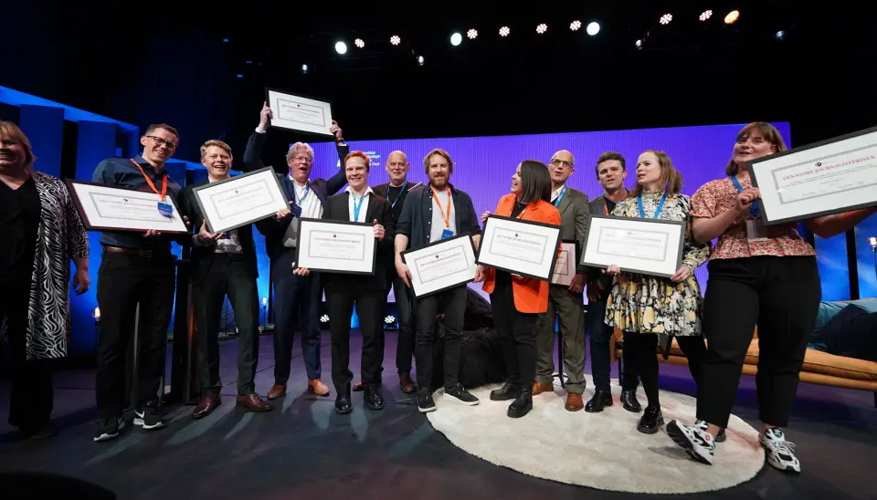 Aftenposten og BT delte Den store journalistprisen onsdag kveld. Aftenposten og BT delte Den store journalistprisen onsdag kveld.
