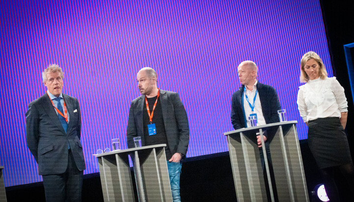 Dag Sørsdahl, Anders Opdahl, Trond Sundnes og Siv Juvik Tveitnes under Nordiske Mediedager