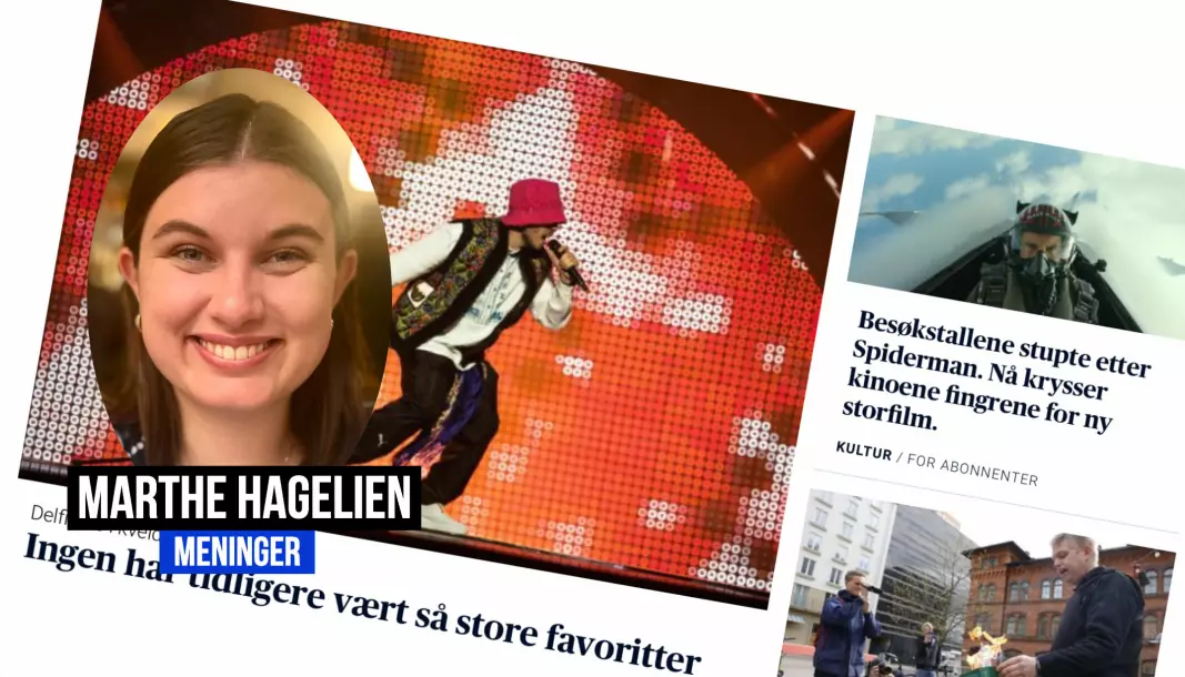 Hagelien telte de ti første sakene i Aftenpostens kulturseksjon denne uka.