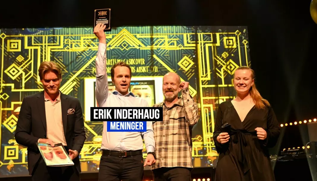 Politiforum fikk pris for Årets Magasincover under Medieprisene i Bergen.