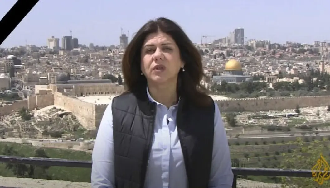 Al Jazeera-journalisten Shireen Abu Akleh Al Jazeera-journalisten Shireen Abu Akleh