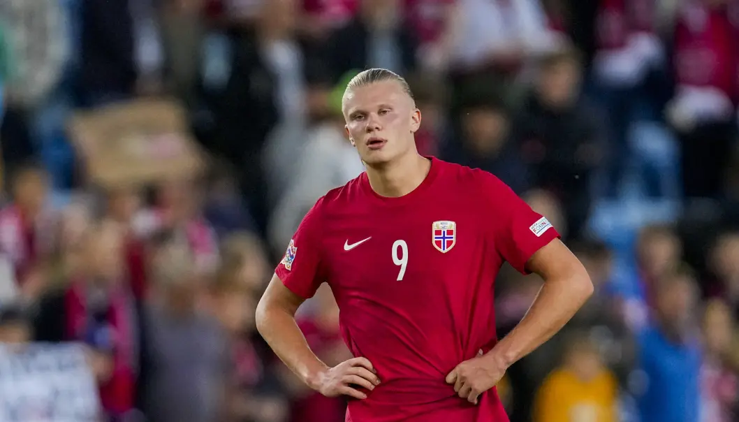 Norges Erling Braut Haaland etter fotballkampen i Nations League mellom Norge og Slovenia på Ullevaal Stadion. Norges Erling Braut Haaland etter fotballkampen i Nations League mellom Norge og Slovenia på Ullevaal Stadion.