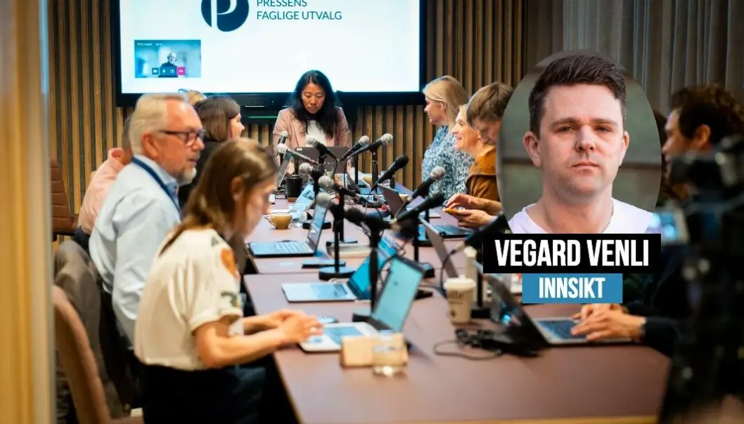 Pressens Faglige Utvalg, her fra møtet i mai 2022. Pressens Faglige Utvalg, her fra møtet i mai 2022.