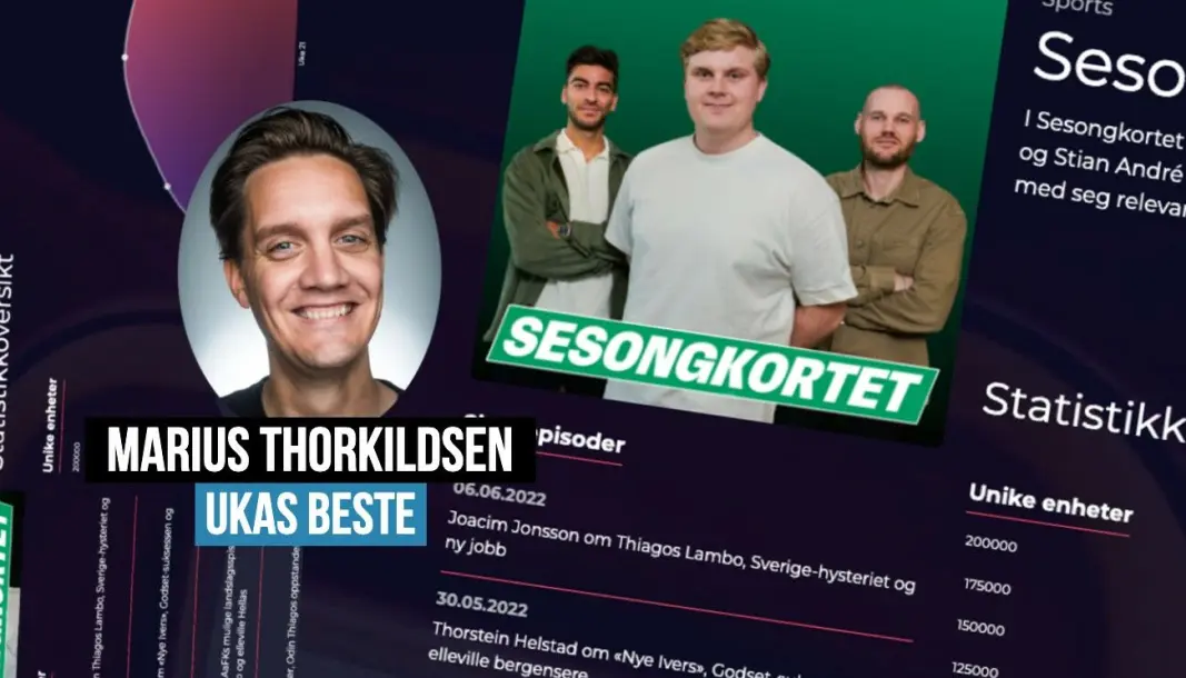 Nettavisens podkast Sesongkortet har gjort et byks på lytterlista hos Podtoppen.no denne uka. Nettavisens podkast Sesongkortet har gjort et byks på lytterlista hos Podtoppen.no denne uka.