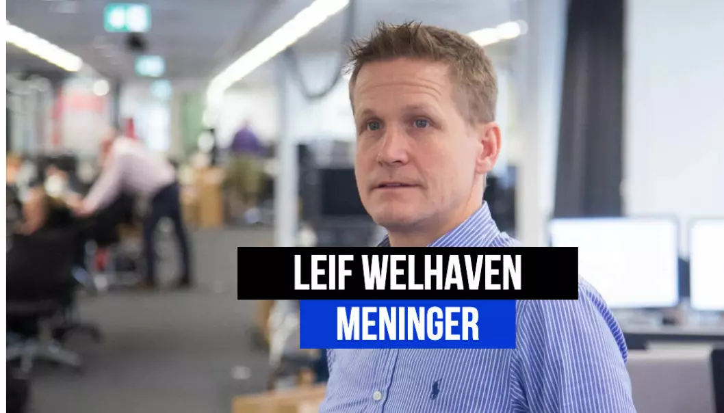Kommentator i VG Sporten, Leif Welhaven.