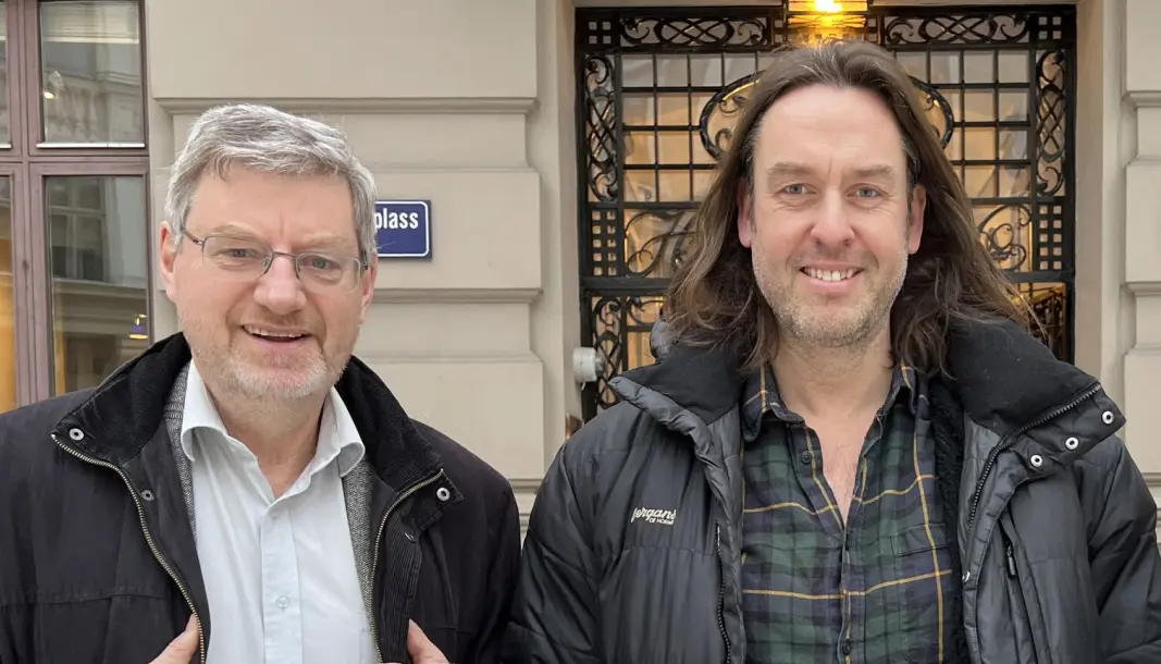 Magne Lerø (t.v.)overtar som redaktør etter Christian Kjelstrup. Magne Lerø (t.v.)overtar som redaktør etter Christian Kjelstrup.