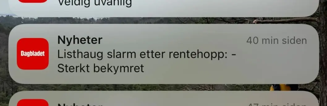 Skrivefeil eller nyvinning i språket i Dagbladets push denne uka? Skrivefeil eller nyvinning i språket i Dagbladets push denne uka?
