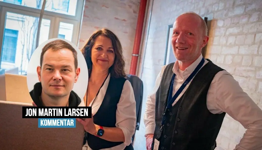 Jon Martin Larsen mener Reidun Kjelling Nybø og Arne Jensen ikke gjør nok for minoriteter i norske redaksjoner. Jon Martin Larsen mener Reidun Kjelling Nybø og Arne Jensen ikke gjør nok for minoriteter i norske redaksjoner.