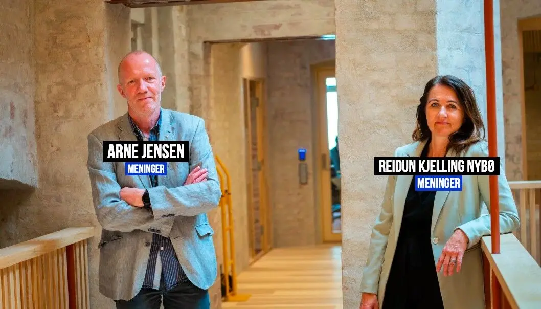 Arne Jensen og Reidun Kjelling Nybø i Norsk Redaktørforening Arne Jensen og Reidun Kjelling Nybø i Norsk Redaktørforening