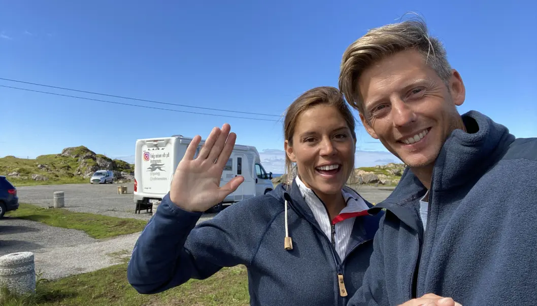 Ekteparet Cathrine Montero Moen og Gaute Grøtta Grav bruker gjerne ferien på å lage nettserie. Ekteparet Cathrine Montero Moen og Gaute Grøtta Grav bruker gjerne ferien på å lage nettserie.