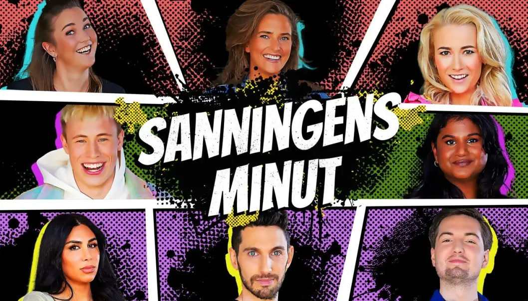 Slik ser reklamen for SVT-programmet «Sanningens minut» ut, som er kringkasterens forsøk på å nå unge velgere. Slik ser reklamen for SVT-programmet «Sanningens minut» ut, som er kringkasterens forsøk på å nå unge velgere.