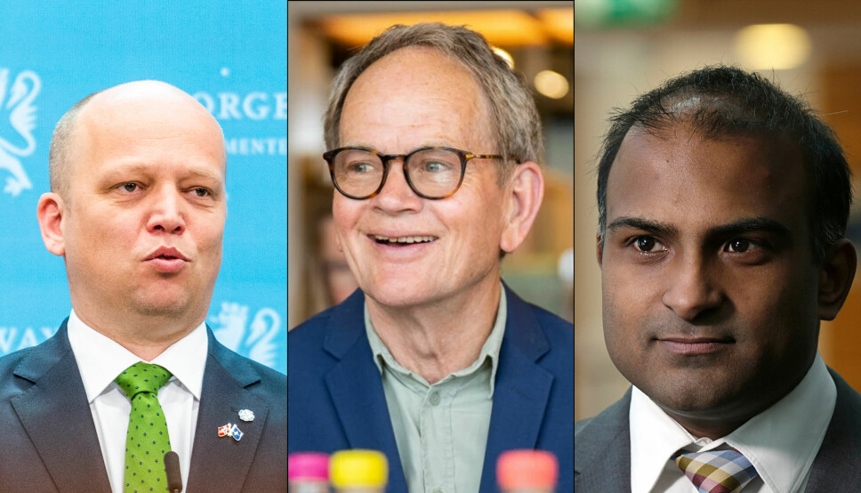 Trygve Slagsvold Vedum, Magnus Takvam og Lars Nehru Sand har vært gjest i Politisk kvarter ni ganger hver første halvår 2022.