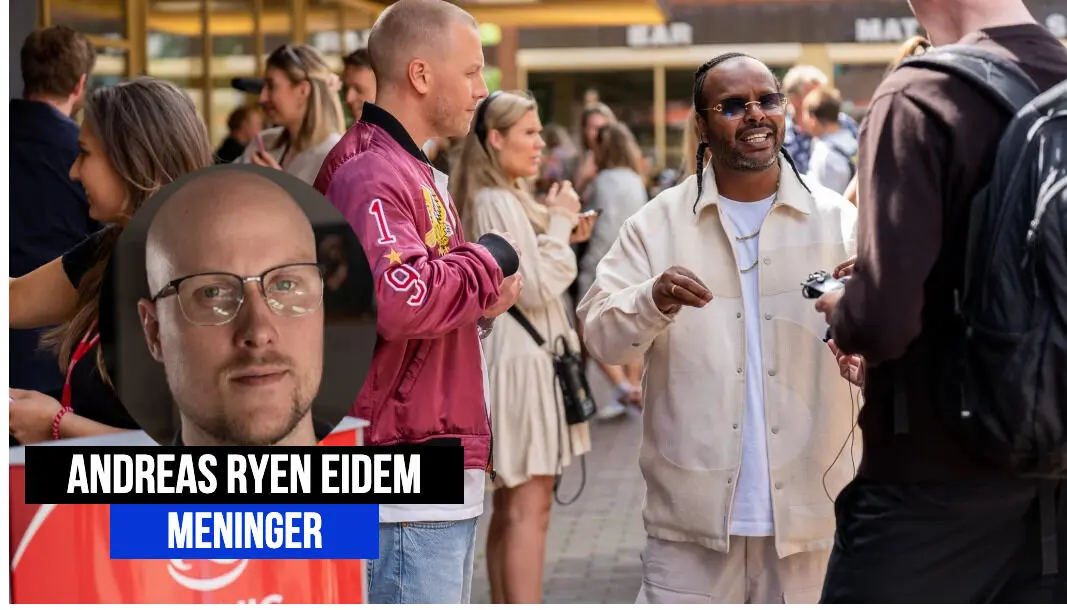Yosef Woldemariam og Herman Flesvig avbildet på NRKs høstlansering. Andreas Ryen Eidem (innfelt) synes det er lenge å vente til den nye NRK-serien de medvirker i kommer på skjermen. Yosef Woldemariam og Herman Flesvig avbildet på NRKs høstlansering. Andreas Ryen Eidem (innfelt) synes det er lenge å vente til den nye NRK-serien de medvirker i kommer på skjermen.