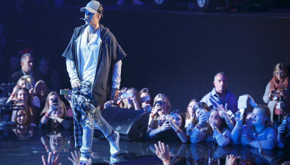 Justin Bieber under konserten han avbrøt i Oslo i 2015.