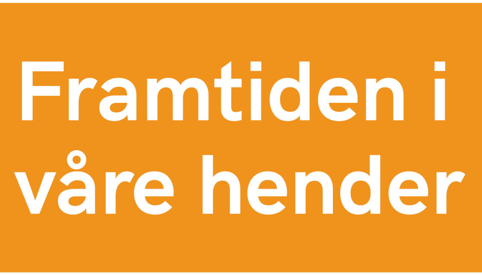 Framtiden i våre hender søker nettredaktør Framtiden i våre hender logo