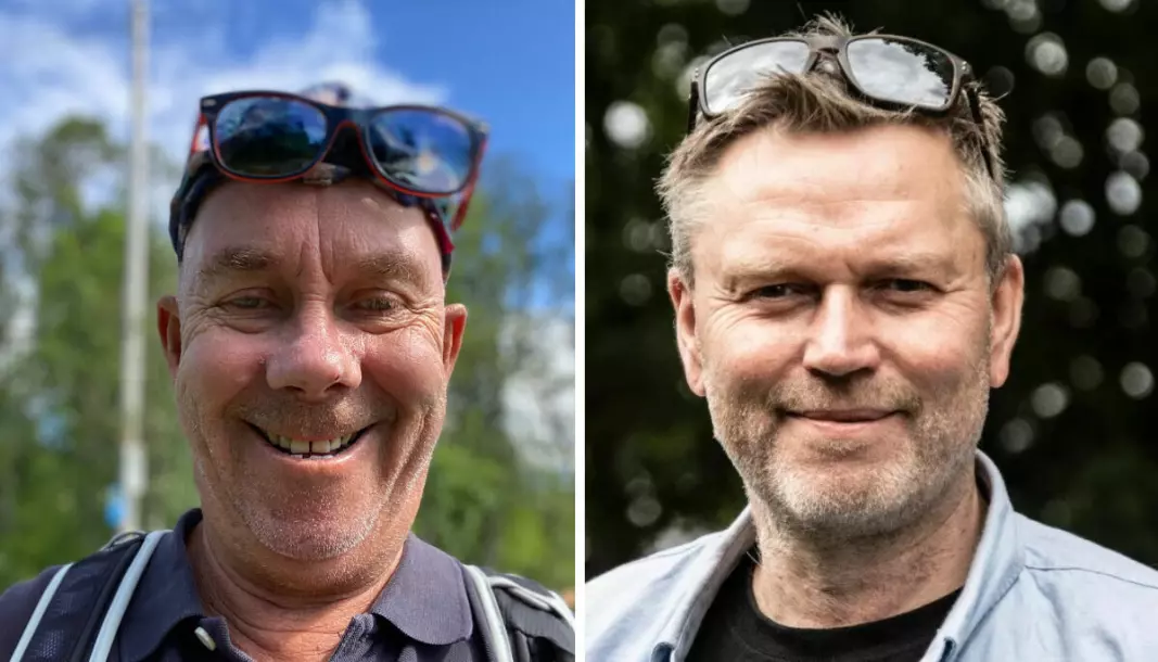 Egil Pettersen (til venstre) er ikke fornøyd med det som serveres fra NRK-programmet «Reiseradioen». Rune Lind i NRK mener programmet er mer enn godt nok.