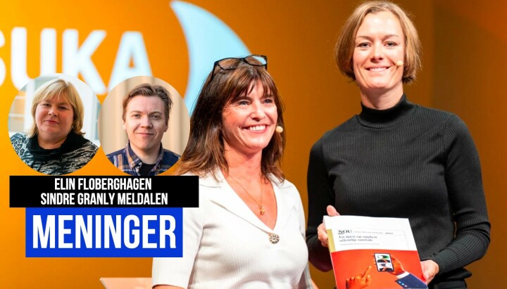 Elin Floberghagen og Sindre Granly Meldalen i Norsk Presseforbund mener Ytringsfrihetskommisjonens forslag vil styrke retten til innsyn.