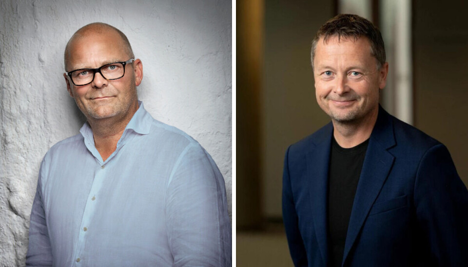 Viaplays sportssjef Peter Nørrelund (til venstre) og TV 2s pressesjef Jan-Petter Dahl var ikke enige om hva som er greit å bruke av Premier League-klipp. Nå har førstnevnte fått gehør av tingretten. Viaplays sportssjef Peter Nørrelund (til venstre) og TV 2s pressesjef Jan-Petter Dahl var ikke enige om hva som er greit å bruke av Premier League-klipp. Nå har førstnevnte fått gehør av tingretten.