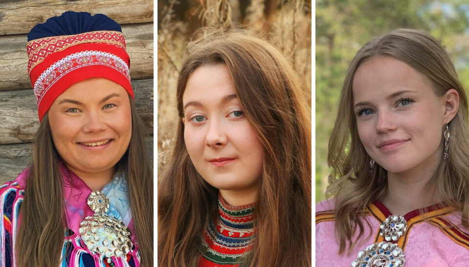Et eget talentprogram er et av tiltakene for å finne nye medarbeidere som behersker de samiske språkene. I år har hele tre sørsamisk bakgrunn. Fra venstre: Inga Maret Solberg Åhren, Mirja Flodin og Solveig Fossum Nordberg.