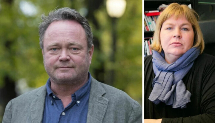TV 2s journalist Fredrik Græsvik og generalsekretær i Norsk Presseforbund, Elin Floberghagen. TV 2s journalist Fredrik Græsvik og generalsekretær i Norsk Presseforbund, Elin Floberghagen.