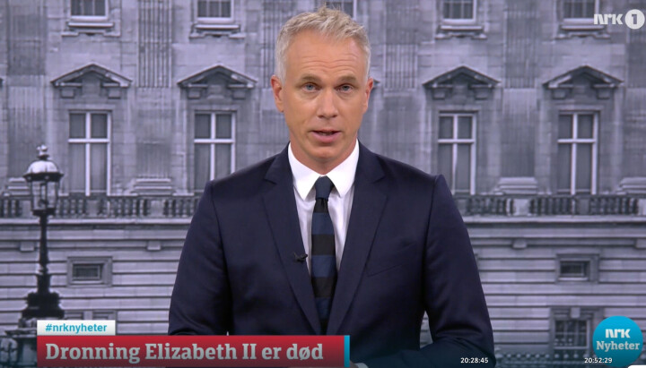 NRKs Petter Oulie-Haugen i NRKs direktesending.