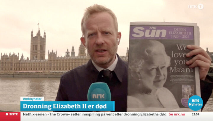 NRKs Brussel-korrespondent, Simen Ekeren, måtte reise til London torsdag kveld.