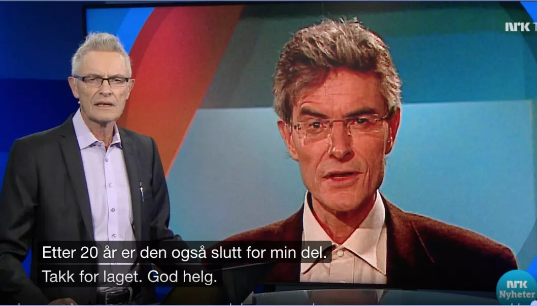 Forrige fredag takket NRK Midtnytt-anker Alf Skille for seg på sending.
